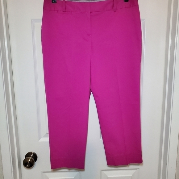 Talbots Crop pants Magenta Pink size 10P - Picture 1 of 10
